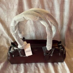 Coach brass/ Merlot Empire carryall bag 34